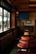Interior of the pub daytime. 