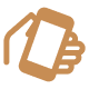 Icon: Hand waving phone